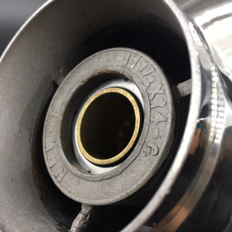 Гребной винт Suzuki DT40-DT65, DF40-DF50, DF40A-DF60A (3x11-1/4x14) (Сталь), арт. 58100-95353-019-K,          YHS 