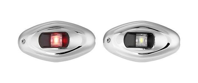 Огни ходовые светодиодные комплект, нержавеющая сталь, SeaFlo, арт. SFNL021PS02,          SeaFlo 