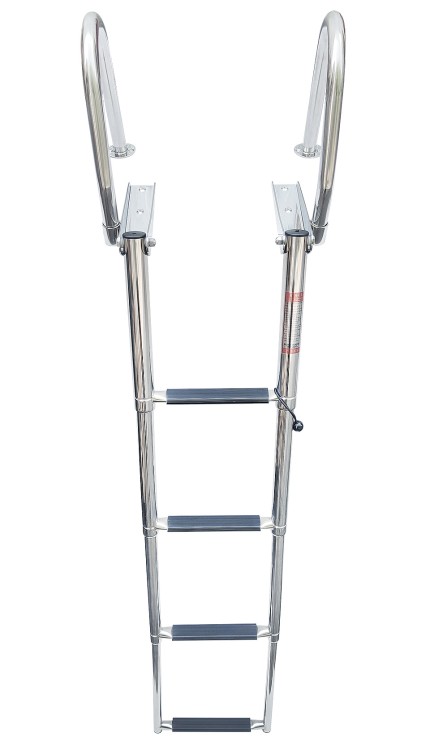 Трап телескопический с поручнями, 4 ступени, арт. 10267760,  