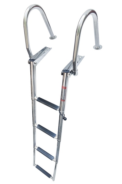 Трап телескопический с поручнями, 4 ступени, арт. 10267760,  