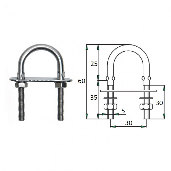 Рым-болт  5х60мм, арт. 1015-0302,          CIM 