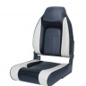 Сиденье мягкое складное Premium Designer High Back Seat, серо-чёрное, арт. 75157GCB, Newstarmarine Сиденье мягкое складное Premium Designer High Back Seat, серо-чёрное, арт. 75157GCB, Newstarmarine