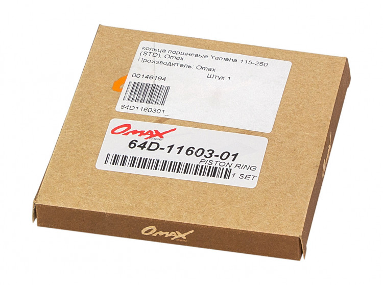Кольца поршневые Yamaha 115-250 (STD), арт. 64D1160301_OM,          OMAX 