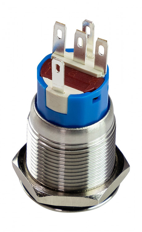 Кнопка с фиксацией, подсветка красная, 12В, арт. PB4212TLR,          Yih Sean  Кнопка с фиксацией, подсветка красная, 12В, арт. PB4212TLR,          Yih Sean