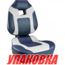 Кресло складное мягкое FISH PRO II с высокой спинкой, цвет синий/серый (упаковка из 2 шт.) 