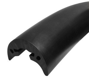 Вставка привального бруса, 65 мм, черная