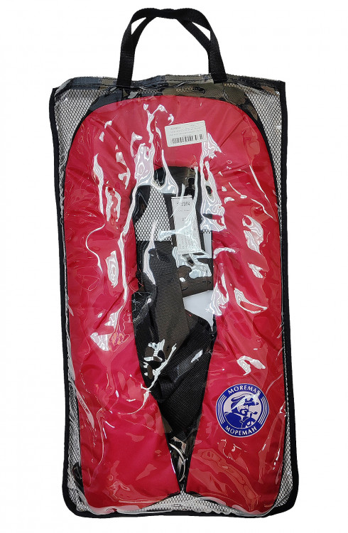 Жилет надувной автоматический, 150 N, красный, арт. 10268831,          Мореман 