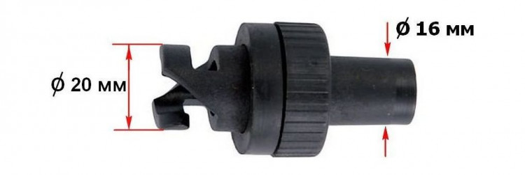 Переходник шланга к клапану лодки ПВХ, 10 шт, арт. SSCL00019121_SET10,          Sun Selection 