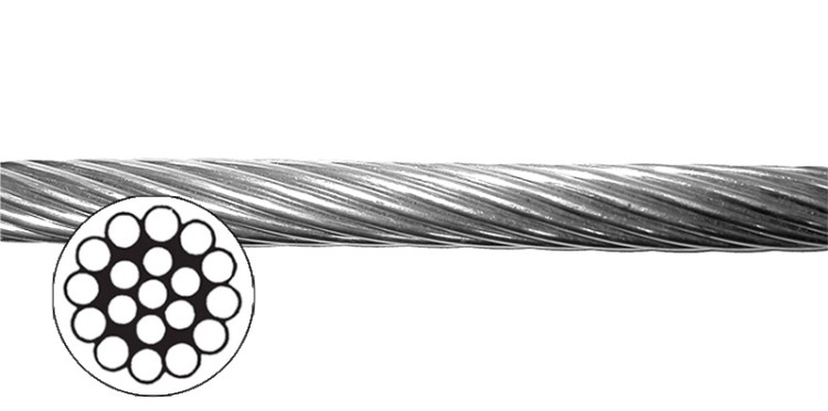 Трос нержавеющий 1х19 A4, 6 мм, арт. 10268591,  