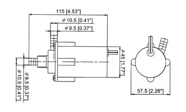 Помпа водоподающая для умывальника, 12 В, арт. 1007012,          TMC  Помпа водоподающая для умывальника, 12 В, арт. 1007012,          TMC