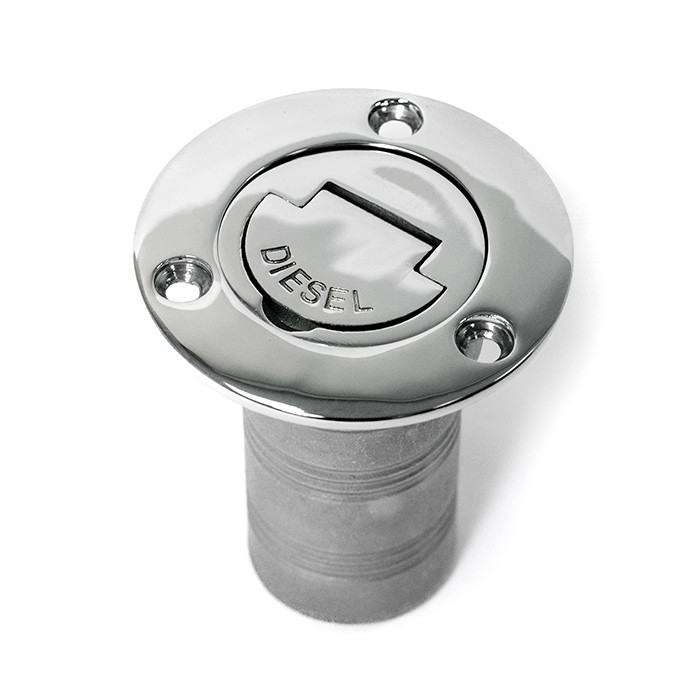 Горловина заливная SUNFINE 38мм прямая (Diesel), нержавеющая сталь, арт. SF30606-4,          SUNFINE MARINE 