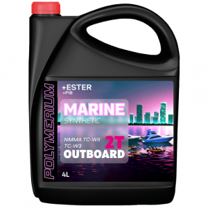 Масло POLYMERIUM MARINE OUTBOARD 2T SYNTHETIC 4L, plmmaob2s4 