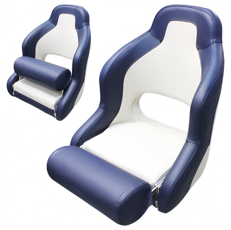 Кресло с болстером «First Mate», синий + белый, арт. 10251857,          Китай 