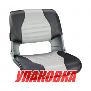 Кресло складное мягкое SKIPPER, серый/темно-серый (упаковка из 2 шт.)