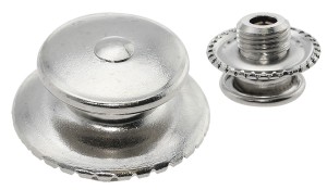 Кнопка тентовая типа "Tenax", никелированная латунь