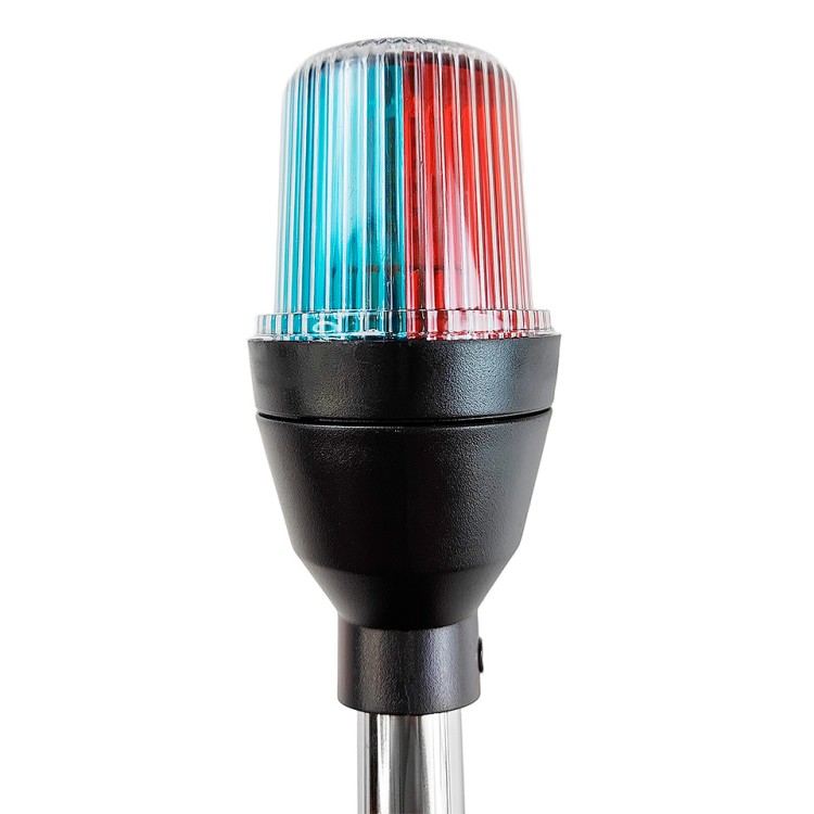 Огонь тройной светодиодный (зеленый, красный, белый) на стойке 241 мм, 12/24 В, 2,5 Вт, арт. 10269223,          Китай 