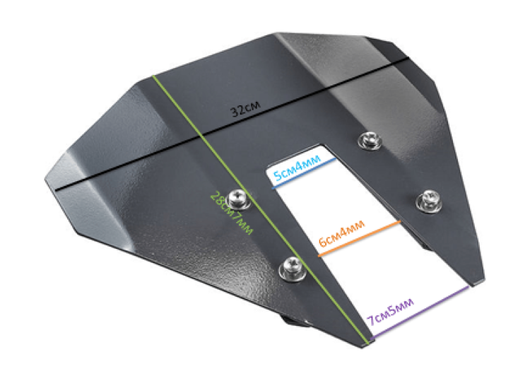 Гидрокрыло для подвесного лодочного мотора 4-9.8, съёмное, алюминиевое, серое, арт. tsm-krylo4-9,8/2grey,          Дорошкова 