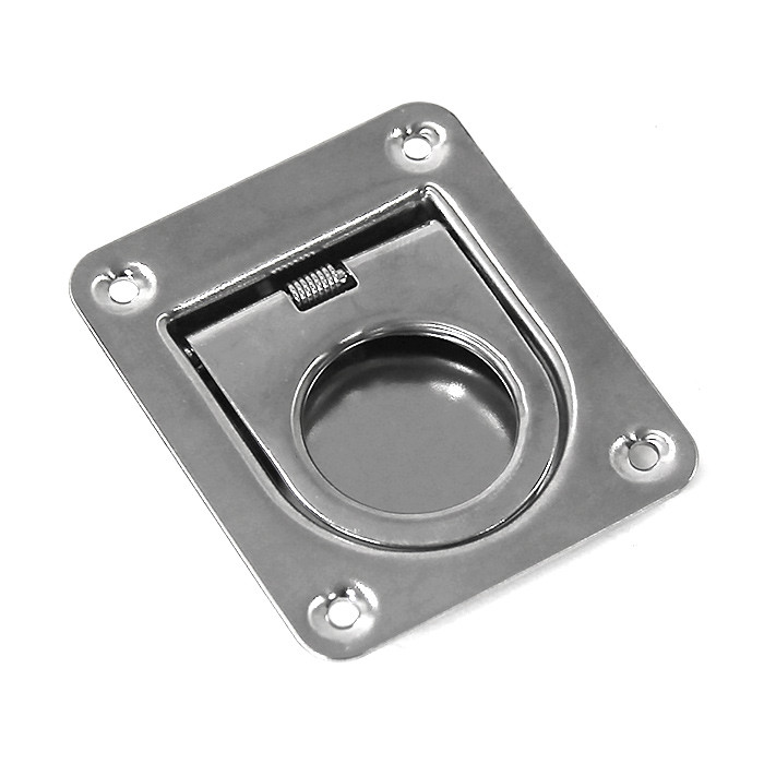 Ручка потайная SUNFINE 66х56мм, нержавеющая сталь, арт. SF31100-2,          SUNFINE MARINE 