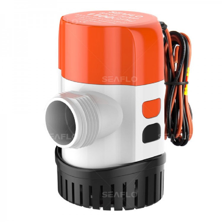 Помпа водооткачивающая автоматическая SeaFlo трюмная 600 галлон/час, патрубок 19 мм/29 мм, 12V, SFBP1-G600-13B-ts, арт. SFBP1-G600-13B-ts,          SeaFlo 
