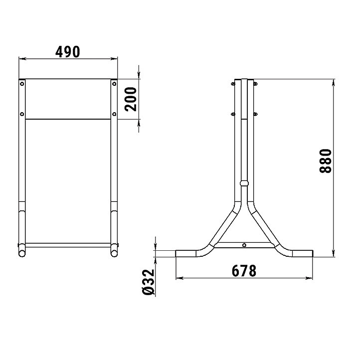 Стойка для 1-го ПЛМ, арт. 060101T,          Техномарин 
