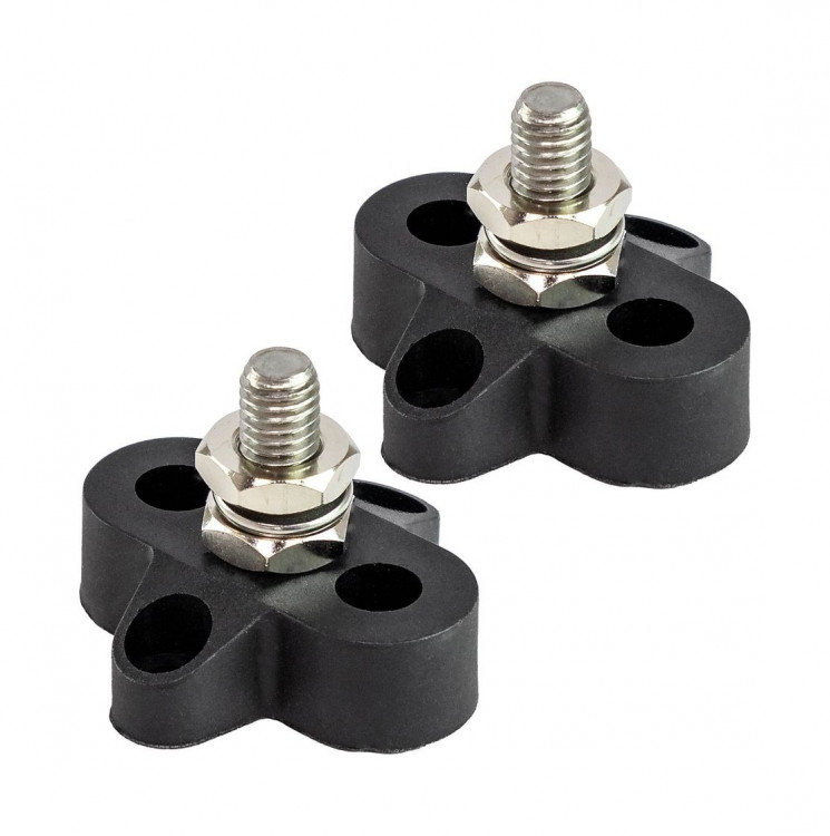 Клемма-штифт одинарная, M8, черная, арт. BF411M8,          Yih Sean  Клемма-штифт одинарная, M8, черная, арт. BF411M8,          Yih Sean