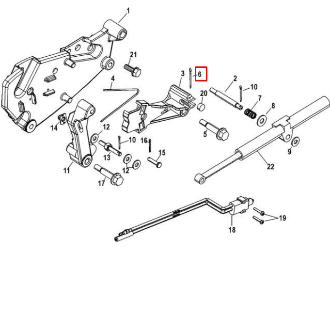 Шплинт стальной диам.1,5 мм, длина 34 мм механизма переключения передач MERCRUISER  ALPHA/BRAVO (Qui, арт. 328571,          MERCURY 