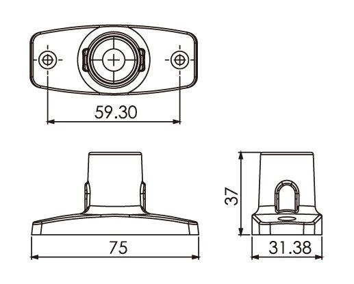 Огонь топовый на стойке 4", светодиодный, арт. C25010C1,          Easterner  Огонь топовый на стойке 4", светодиодный, арт. C25010C1,          Easterner