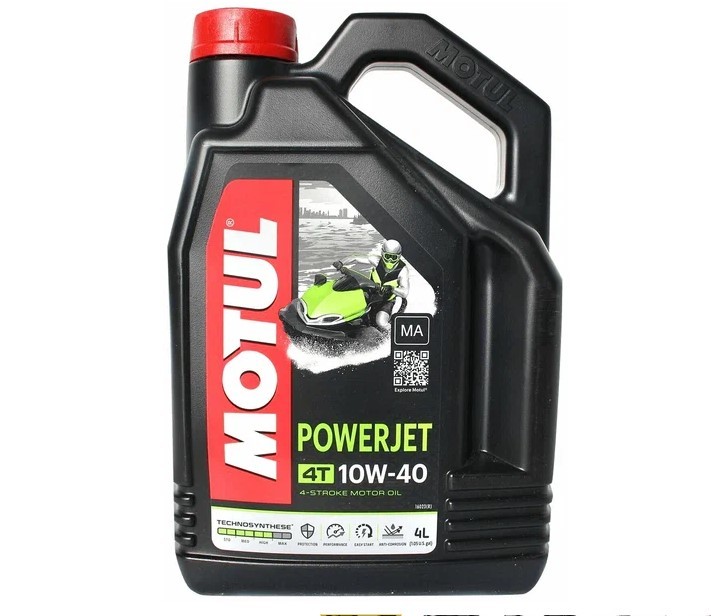 Масло Motul POWERJET (10w-40) (4х тактное) (4л), арт. 113474,          МАСЛО/СВЕЧИ 