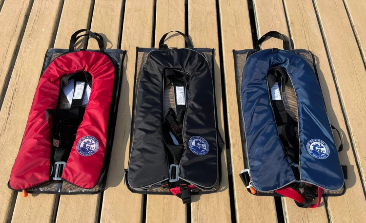 Жилет надувной автоматический, 150 N, черный, арт. 10268833,          Мореман 