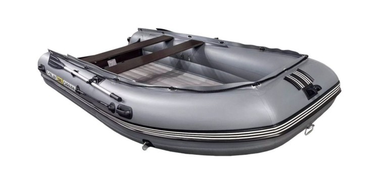 Надувная лодка ПВХ, SOLAR-380 К Caravan, серый, арт. SLR380k_car_grey,          Solar 