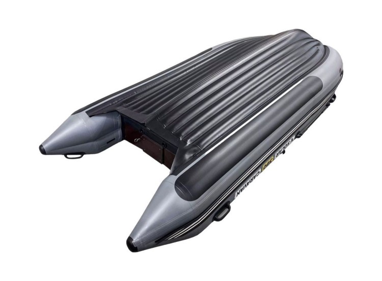 Надувная лодка ПВХ, SOLAR-380 К Caravan, серый, арт. SLR380k_car_grey,          Solar 