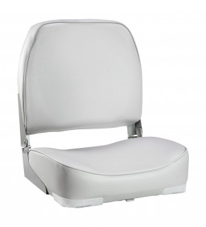 Кресло мягкое складное, обивка винил, цвет серый