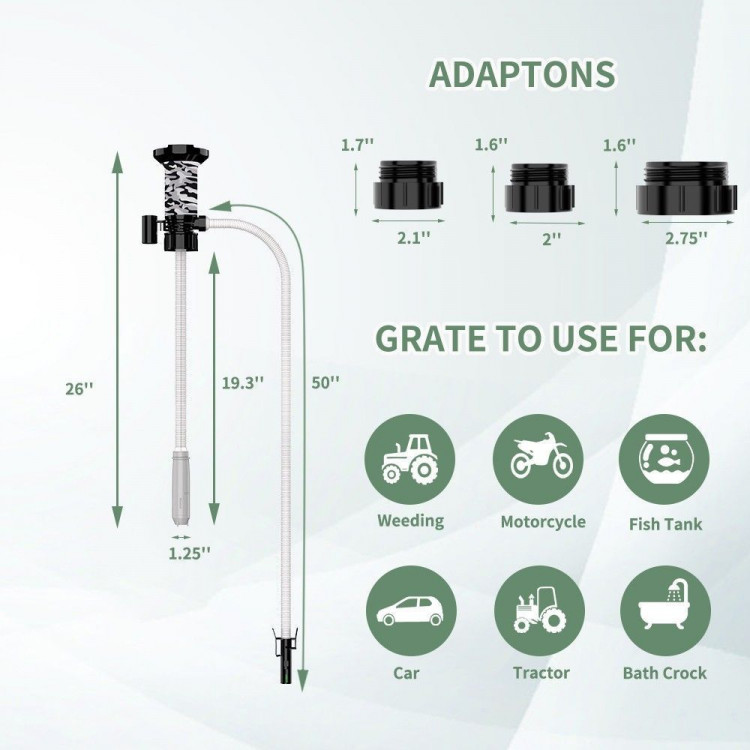 Насос электрический для перекачки топлива на батарейках 130см с автоотключением, арт. HP08MR,          MARINE ROCKET 