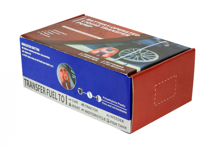 Насос электрический для перекачки топлива на батарейках 130см с автоотключением, арт. HP08MR,          MARINE ROCKET 