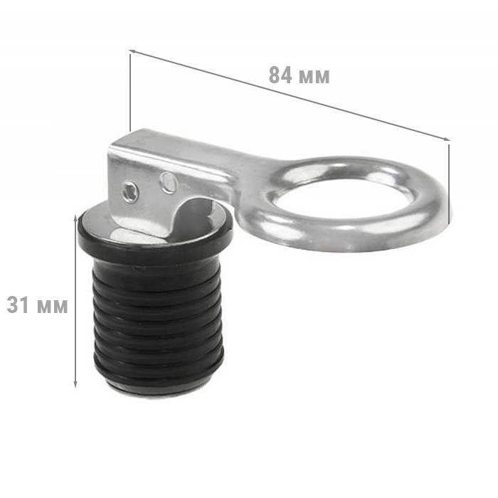 Пробка резиновая сливная SUNFINE 32 мм с ручкой фиксатора, арт. SF20324-22,          SUNFINE MARINE 