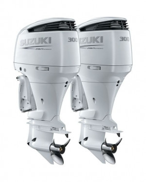 Спарка из 2 моторов Suzuki DF300APXX, белые