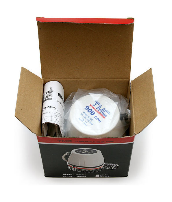 Помпа осушительная, 12 В, 900GPH (3406.5 л/ч), арт. 1003712,          TMC  Помпа осушительная, 12 В, 900GPH (3406.5 л/ч), арт. 1003712,          TMC