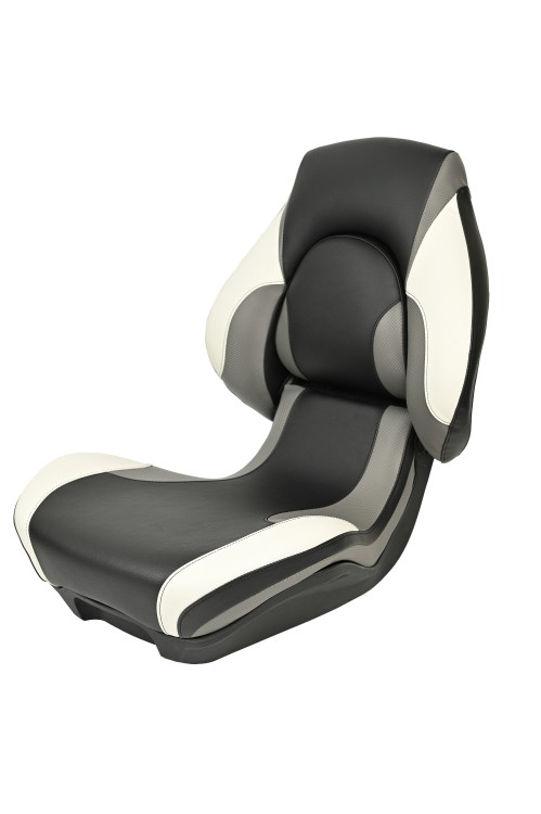 Судовое кресло для лодки  Sea-pro, чёрно-белое (аналог Attwood Centric X Tour), арт. sea-bw,          SEA-PRO 