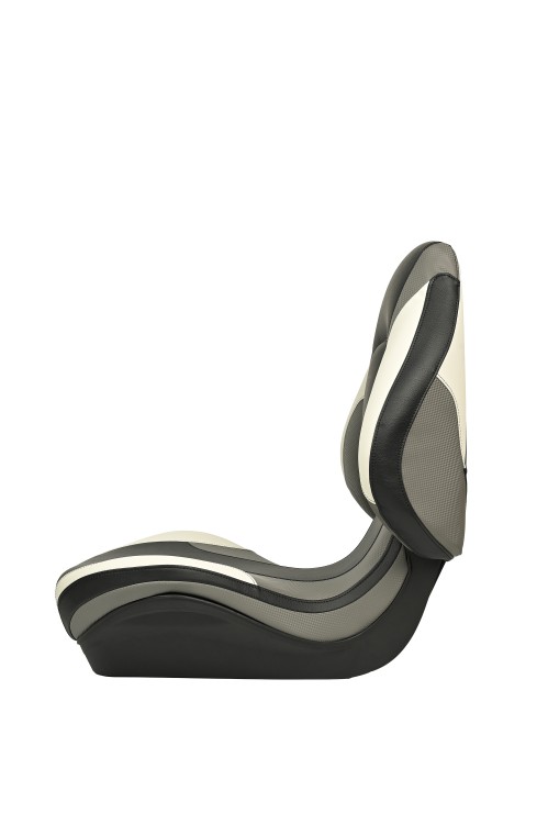 Судовое кресло для лодки  Sea-pro, чёрно-белое (аналог Attwood Centric X Tour), арт. sea-bw,          SEA-PRO 