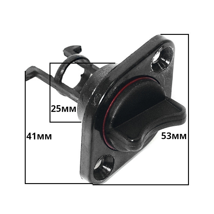 Заглушка дренажная SUNFINE 19 мм, нейлон черный, арт. SF20320-2,          SUNFINE MARINE 