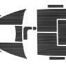 Комплект палубного покрытия для Феникс 560, тик черный, Marine Rocket 