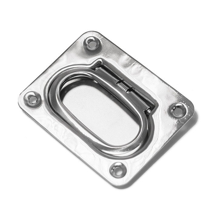 Ручка потайная SUNFINE 75х58мм, нержавеющая сталь, арт. SF31100-1,          SUNFINE MARINE 