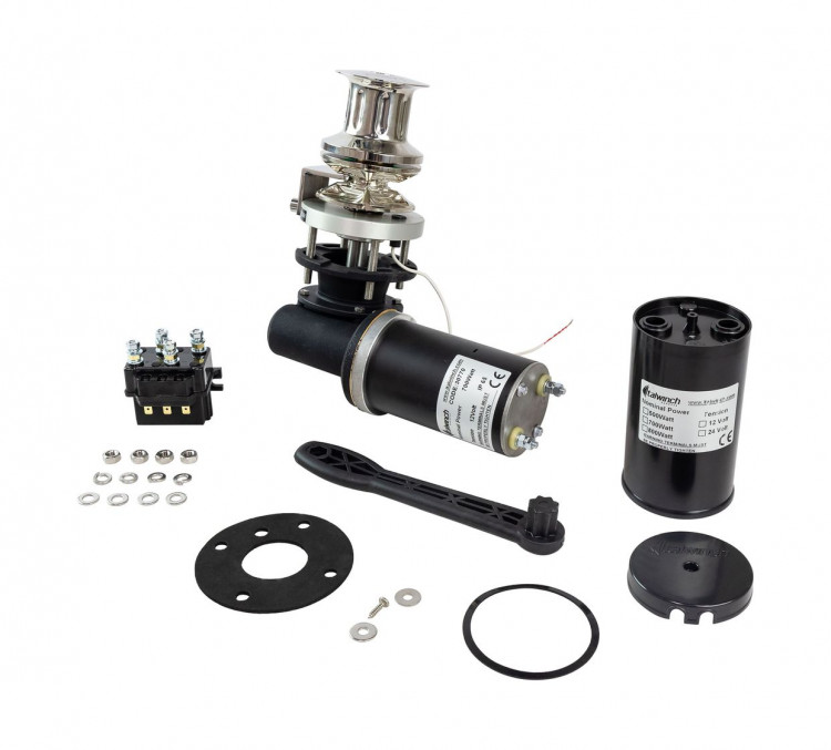 Лебедка якорная Italwinch SMART-R1 с барабаном, 700Вт, 12 В, цепь 6мм, арт. R1_0712_06D,          Italwinch 