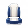 Кресло складное алюминиевое с мягкими накладками, синий/серый/белый, Skipper, SK75107BGW-ts 