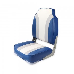 Кресло складное алюминиевое с мягкими накладками, синий/серый/белый, Skipper, SK75107BGW-ts