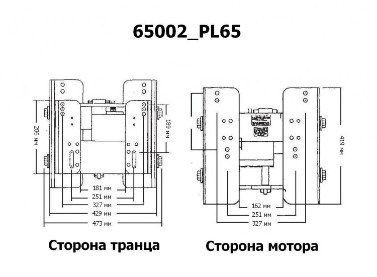 Подъёмник мотора гидравлический 50-300 л.с. вертикальный (Power-Lift), CMC, арт. 65002_PL65,          CMC 