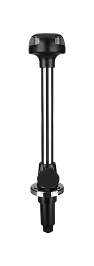 Огонь ходовой комбинированый на стойке 11-1/8" сетодиодный с розеткой, 12 В SeaFlo