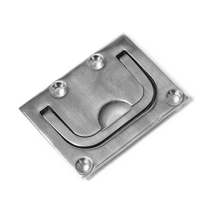 Ручка потайная SUNFINE 77.5х57мм, нержавеющая сталь, арт. SF31109,          SUNFINE MARINE 