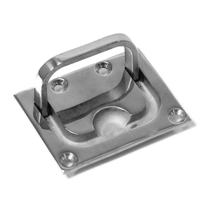 Ручка потайная SUNFINE 77.5х57мм, нержавеющая сталь, арт. SF31109,          SUNFINE MARINE 