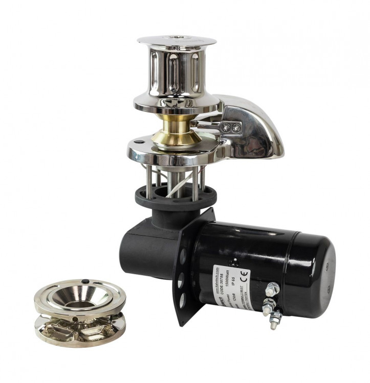 Лебедка якорная Italwinch SMART PLUS с барабаном, 1500Вт, 12 В, цепь 8мм, арт. SS_1512_08D,          Italwinch 